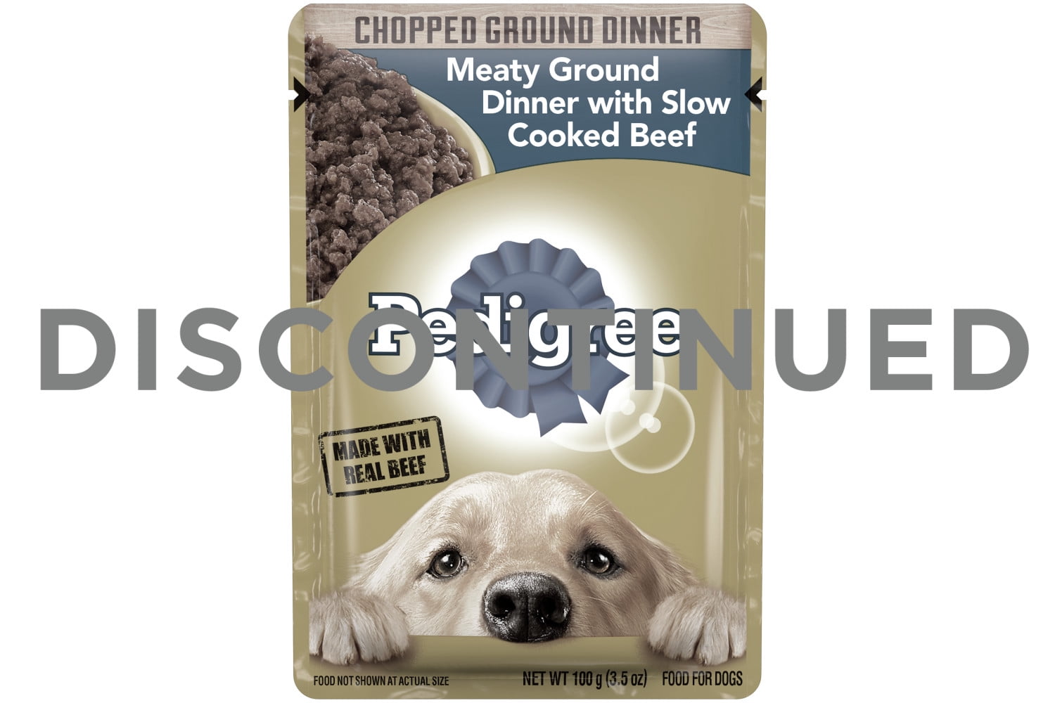 Pedigree Chopped Meaty Ground Dinner With Slow Cooked Beef Adult Wet