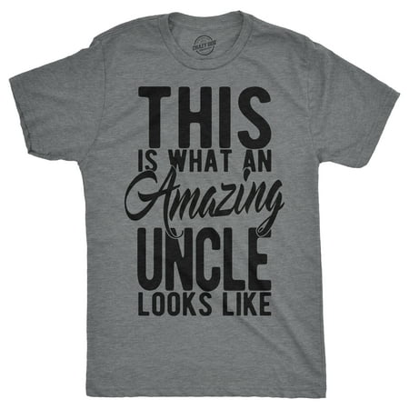 Mens This Is What An Amazing Uncle Looks Like Tshirt Funny Family Tee For
