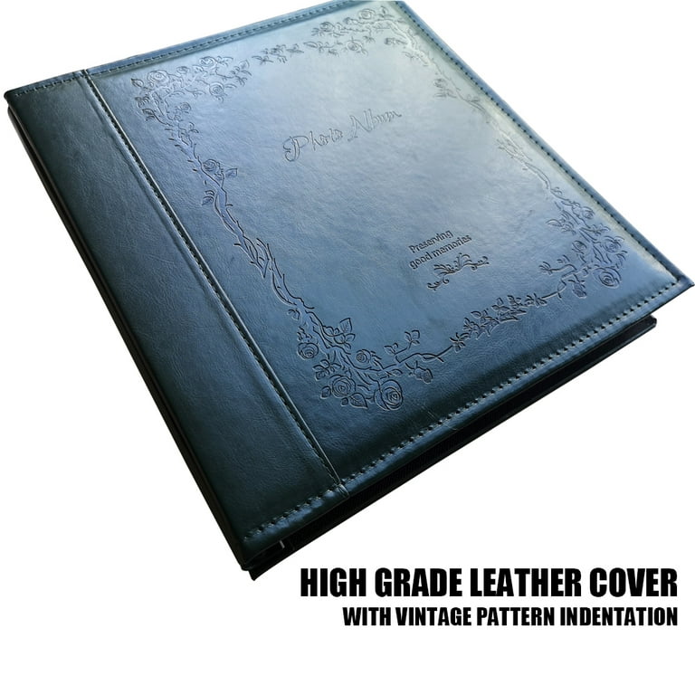 Grande Leather Photo Album Vintage Scrapbook (Large, Black Pages) – Rustic  Town
