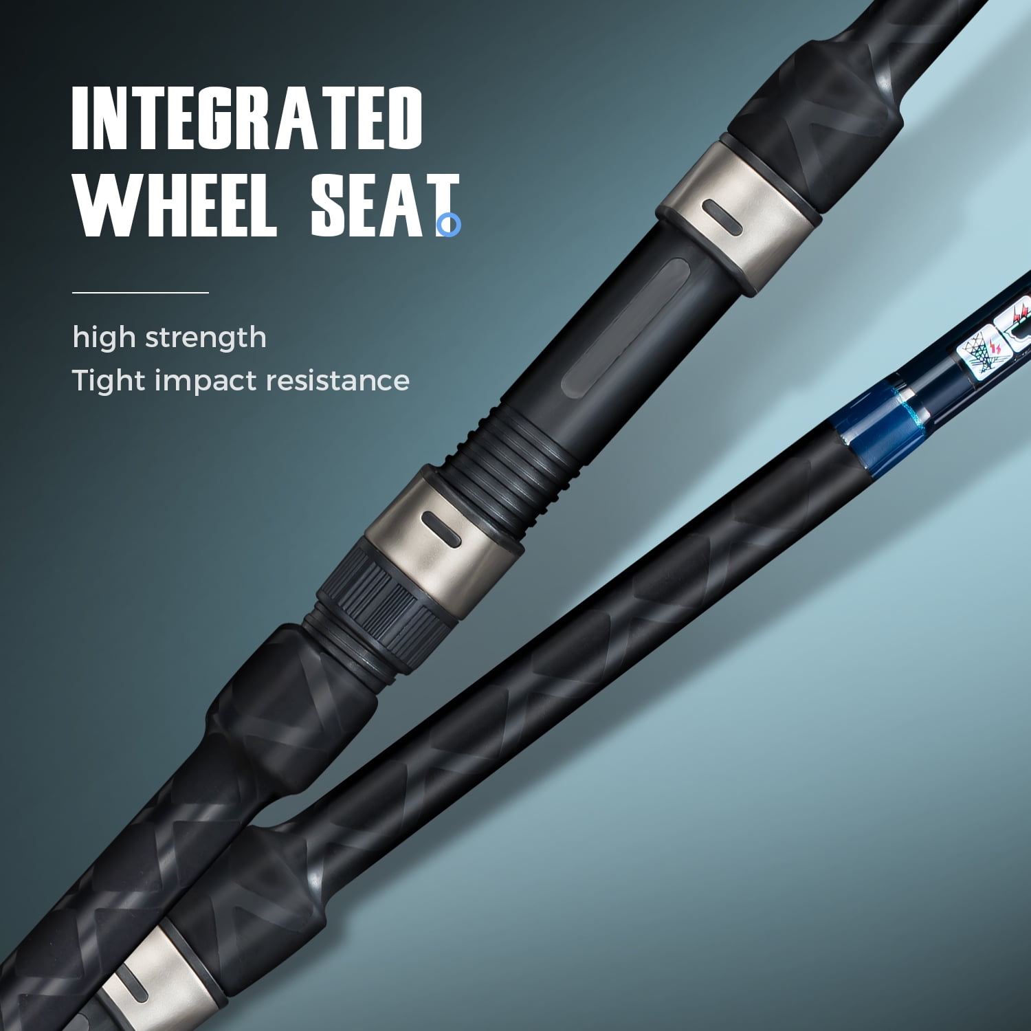 BERRYPRO Surf Spinning Rod Full Carbon Surf Fishing Rod with Fuji Guide 12'