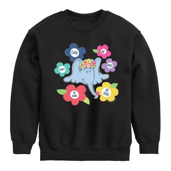 Horton Hears a Who - Horton Kindness Flowers - Toddler & Youth Crewneck Fleece Sweatshirt