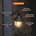 thumbnail image 6 of Gama Sonic Orion Solar Light with GS Solar LED Light Bulb - Wall Mount - Black Finish, 6 of 9