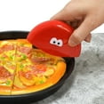 thumbnail image 4 of Stainless Steel Smile Face Pizza Wheel Cutter Kitchen Baking Tool for Pizza Slicing and Cake Cutting with Protective Cover, 4 of 6