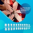 thumbnail image 2 of 24 Pack Macaroon Solid Colorful Press on Nails Artificial DIY Durable French Graceful Colorfast Acrylic Nail for Manicure Salons 2, 2 of 8