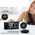 thumbnail image 4 of Despertador Mesqool Loud para personas que duermen mucho con alarma vibratoria, 4 of 7