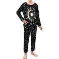 thumbnail image 2 of DISNIMO Sun Stars Moon Pajama Set Soft Long for Kids Ages 5-6 Boys pjs cute girls pajamas set for kids sleepover matching pjs set Long Sleeve and Pants Set Sleepwear for Kids, 2 of 7