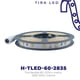 thumbnail image 5 of Tira flexible de LED 2835 SMD 12V IP20: uso interior, 60 LED/M blanco cálido Tlapps H-TLED-60-2835, 5 of 8