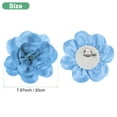 thumbnail image 3 of Extra Large Rose Flower Brooches, 7.87 Inch Lapel Pins Dainty Satin Fabric Big Camellia Flower Hair Clip For Women Wedding/Dance/Clothes/Accessories/Party [20cm, Blue], 3 of 7