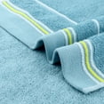 thumbnail image 4 of Unique Bargains Cotton Hand Towels Solid Soft Absorbent Towels Dark Blue 2-Piece, 4 of 5