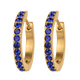 thumbnail image 1 of Aretes Mujer Oro 14k tipo Arracadas,  LuckyLy Acero Inoxidable con Baño Oro 14k y Zirconia Cúbica – Joyería para Mujer Ideal como Regalos para Mujer Cumpleaños y Regalos para Mamá, Modelo Sari azul, 1 of 5