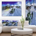 thumbnail image 1 of Route d'Hiver et Ciel Nocturne - Impression sur Toile Paysage Extra Large, 1 of 4