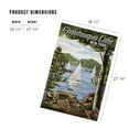 thumbnail image 3 of Lantern Press 1000 Piece Jigsaw Puzzle, Chautauqua Lake, New York, Lake View and Sailboats, 3 of 5