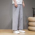 thumbnail image 4 of Wyzesi Plus Size Pants for Guest Fall Male Versatile All Season Cargo Pants Multi Pocket Hem Solid Color Plus Size Outdoor Trousers Male Christmas Clothes, 4 of 6