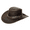 Brown, variant on Western Style Australian Vintage Leather Cowboy Hat
