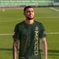 thumbnail image 4 of Mexico Soccer Jersey - Mexico Aztec Mayan Calendar for 2026 Soccer Game Fans, Mexico Team Soccer Jersey for Men Dark Green XL, 4 of 11