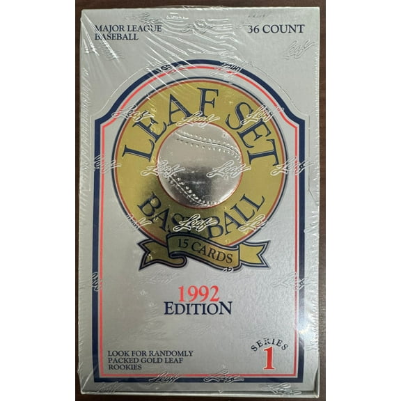 1992 Leaf Baseball Series 1 Wax Box Factory Sealed