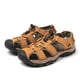 thumbnail image 1 of Sandalias de verano para hombre, zapatos de playa de piel de vaca con capa superior, sandalias de suela suave antideslizantes para exteriores para hombre, sandalias de gran tamaño para hombre, 1 of 6