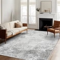 thumbnail image 6 of YOUFORTONG Washable 5x7 Abstract Area Rug, Neutral Non-Slip Stain Resistant Low-Pile Soft Rug for Living Room Bedroom Dinning Room,Grey, 6 of 8