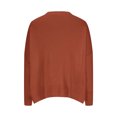 thumbnail image 4 of PEONAVET Chandail à Col Rond pour Femmes Mode Féminine Décontractée Ample Grande Taille Manches Longues Chandail Tricoté Chandail à Col Rond, 4 of 5