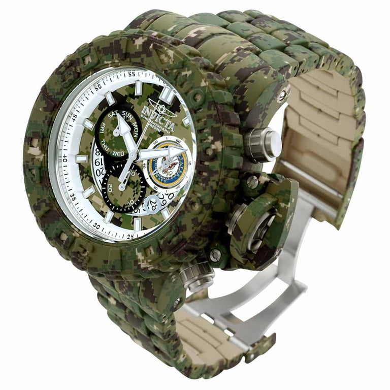Invicta Men s 34677 U.S. Navy Quartz Camouflage Chronograph Dial Watch Walmart