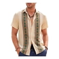 thumbnail image 3 of Camisa De Manga Corta De Playa Guayabera Cubana Para Hombre, 3 of 8