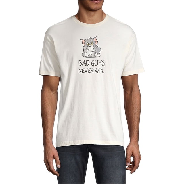 Elevenparis Hombres Bad Guys Never Win Camiseta gráfica sagú L