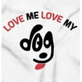 thumbnail image 2 of Love My Dog Cute Flirty Pet Owner Women's Long Sleeve T Shirt Brisco Brands S, 2 of 5