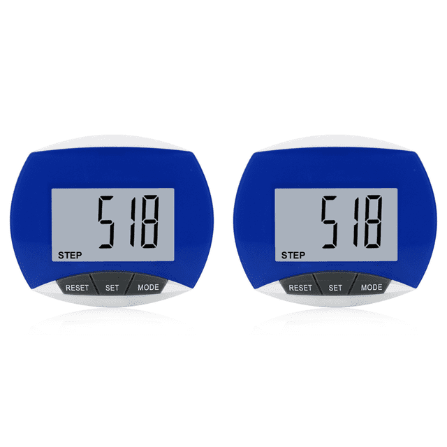 Podómetro Digital para Con Clip Incorporado Contador Pasos 3D Corriendo () Azul