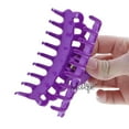 thumbnail image 2 of Motique Accessories 4-inch Scalloped Jaw Clip with Holes-Purple, 2 of 5