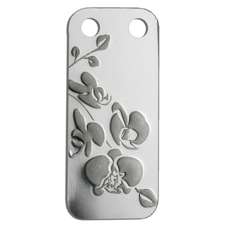 Pamp Suisse Ingot Bloom Orchid Pendant 1/5 oz Silver Bar w/ Box & Bag