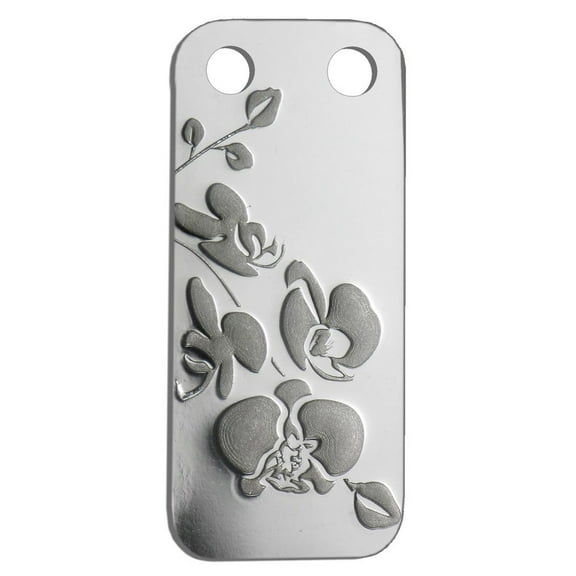 Pamp Suisse Ingot Bloom Orchid Pendant 1/5 oz Silver Bar w/ Box & Bag