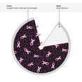 thumbnail image 5 of Christmas Tree Skirt, Breast Cancer Awareness3 Christmas Tree Decorations Indoor, Tree Skirts Mat With Tassel Trim for Halloween New Year Holiday Christmas Party Decor 30 Inches, 5 of 7