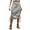Grey, variant on Sngxgn Skirts for Women Crossover High Waisted Ruffle Layered Skort Skirts(Black,S)