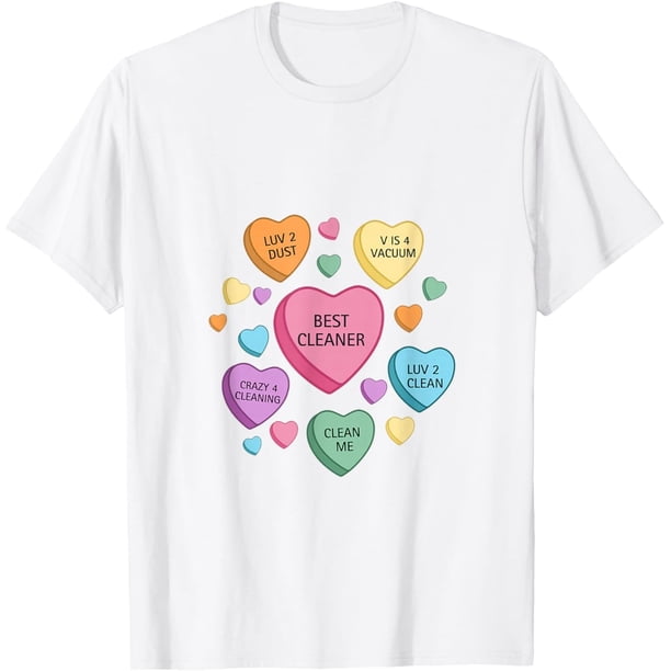 Camiseta de limpieza para el día de San Valentín