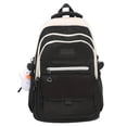 thumbnail image 3 of 1pc New Junior High High School Students, Large Capacity Multi-layer Design Portable Backpack, Wide Shoulder Straps Simple Backpack, Fashion Contrast Color Bag, 3 of 5