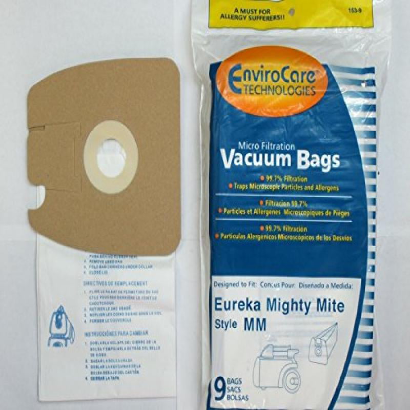 9 Micro Filtration Vacuum Bags for Eureka Mm Mighty Mite 3670 and 3680 Canister for sale online 