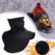 thumbnail image 1 of Calentador de cuello, protector de pecho, ligero, resistente al viento, desmontable, bufanda térmica, cuello falso para deportes y desplazamientos negro, 1 of 8