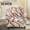 thumbnail image 4 of Stretch Club Chair Slipcover 2 Piece, Soft Removable Printed Tub Chair Slipcover, Non Slip Barrel Chair Slipcovers, Tub Chair Slipcover for Living Room, 4 of 8