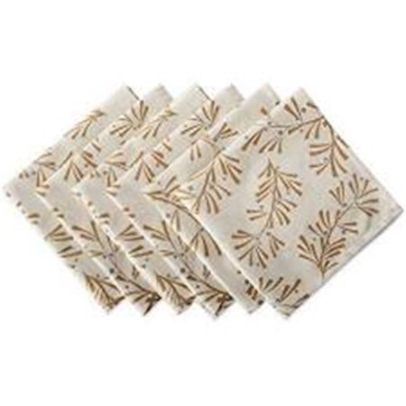 

Metallic Holly Leaves Napkin Set of 6