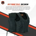 thumbnail image 3 of Daniel Smart Biker Vest for Women Soft Lambskin Leather Vest with Front Zipper Stylish Side Laces & Zipper Pockets, 3 of 7