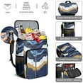 thumbnail image 5 of Travel Cooler Bag - Blue Gold Marble Camping Beer Cooler Backpack with Bottle Opener- Waterproof Insulated Picnic Backpacks - Cooler Bag for Beach, 5 of 6