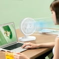 thumbnail image 6 of Giunmcul 8-Inch USB Rechargeable Hanging Desktop Fan with Digital Display 3-Speed Portable Battery Operated Clip Mount 360 Degree Rotation Quiet Operation for Office Home Travel Camping, 6 of 6