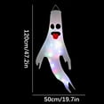 thumbnail image 3 of 47.2x23.6 inches (120x60 cm) Halloween Ghost Windsocks Hanging Decoration, LED Lighted Flag Wind Socks for Home Garden Patio Outdoor Decoration Party Supplies, 3 of 4