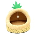 thumbnail image 2 of Nido para gatos semicerrado, cama para gatos, casa universal acogedora con pelota de juego, cama cálida para dormir para gatos, casa para mascotas, M, 2 of 8