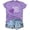 Purple, variant on Womens Graphic Tee Short Sleeve Crewneck Tops Summer Alzheimer's Awareness T Shirts Casual Heart Memory Support Shirts