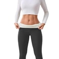 thumbnail image 2 of High Waisted Thicken Leggings for Women - No See Through Tummy Control Cycling Workout Yoga Pants Dark Grey S, 2 of 8