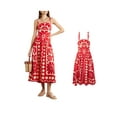 thumbnail image 2 of Gupgi Women Summer Floral Print Backless Party Dress Spaghetti Strap Sleeveless Dress for Cocktail Beach Streetwear, 2 of 8