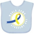 thumbnail image 3 of Inktastic World Down Syndrome Day with Yellow and Blue Ribbon Boys or Girls Baby Bib, 3 of 4