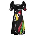 thumbnail image 4 of Vestido de manga corta con logotipo alternativo vestidos s para ocasis oficiales, 4 of 6