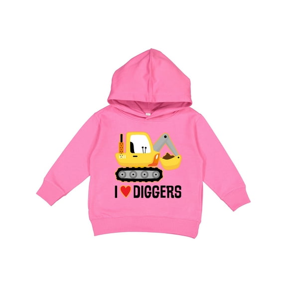 Inktastic Construction Truck I Love Diggers Toddler Hoodie